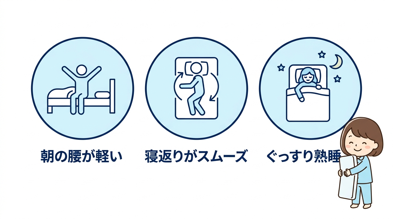 高反発マットレスモットンの良い評判3つ