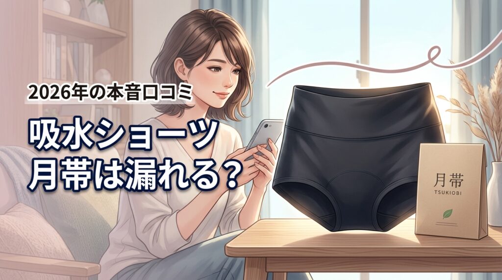 吸水ショーツ月帯（ツキオビ）は漏れる？気になる評判や口コミを本音で調査