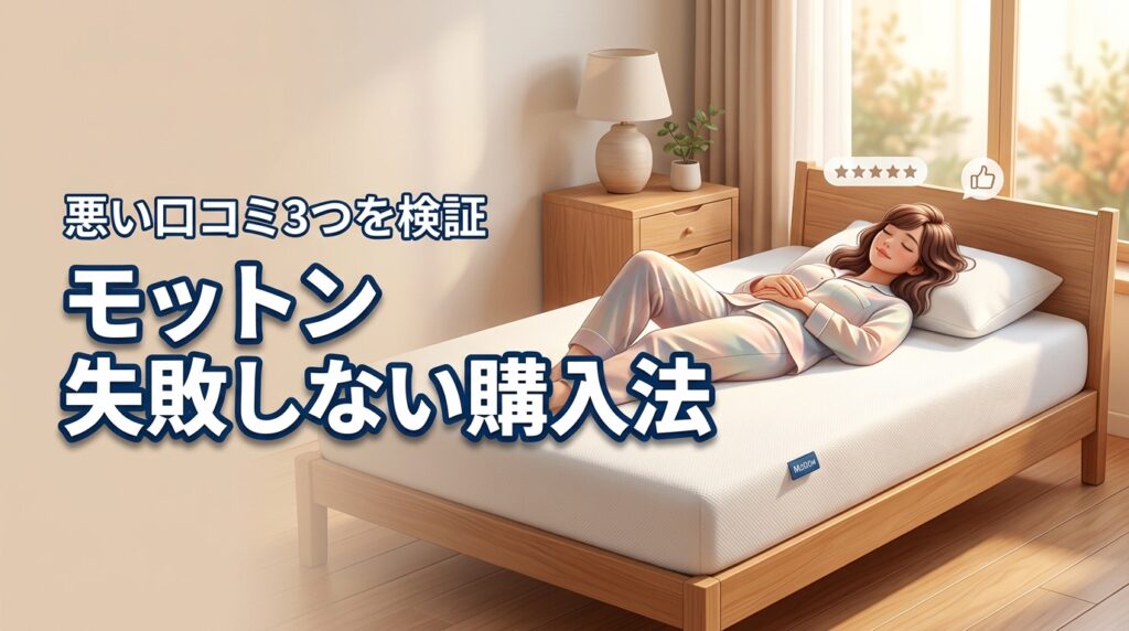 高反発マットレスモットンの評判は？悪い口コミ3つから判明した失敗しない購入法