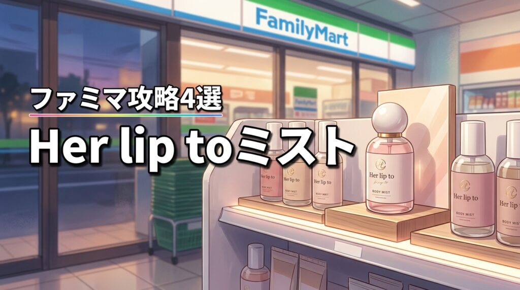 こじはるのHer lip toボディミストはどこに売ってる？ファミマ攻略4選