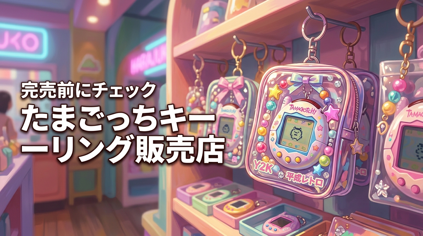 たまごっちカスタムキーリングはどこに売ってる？完売前に手に入れる販売店リスト