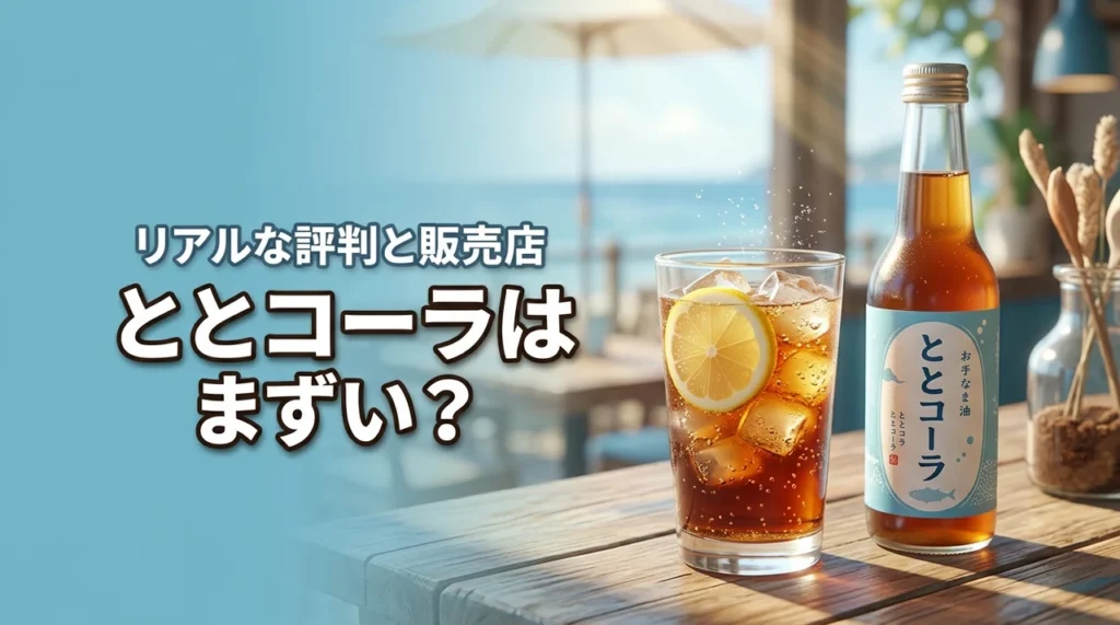 ととコーラはまずい？口コミ・評判を徹底検証｜どこで売ってるかも解説