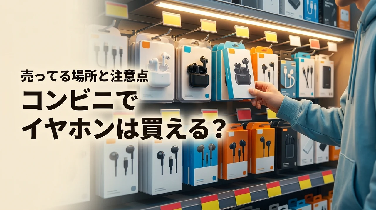 急ぎで欲しい！イヤホンはコンビニに売ってる？確実に買える場所と注意点