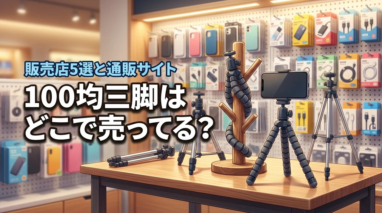 ダイソーなど100均の三脚はどこで売ってる？買える場所5選と通販サイトを紹介