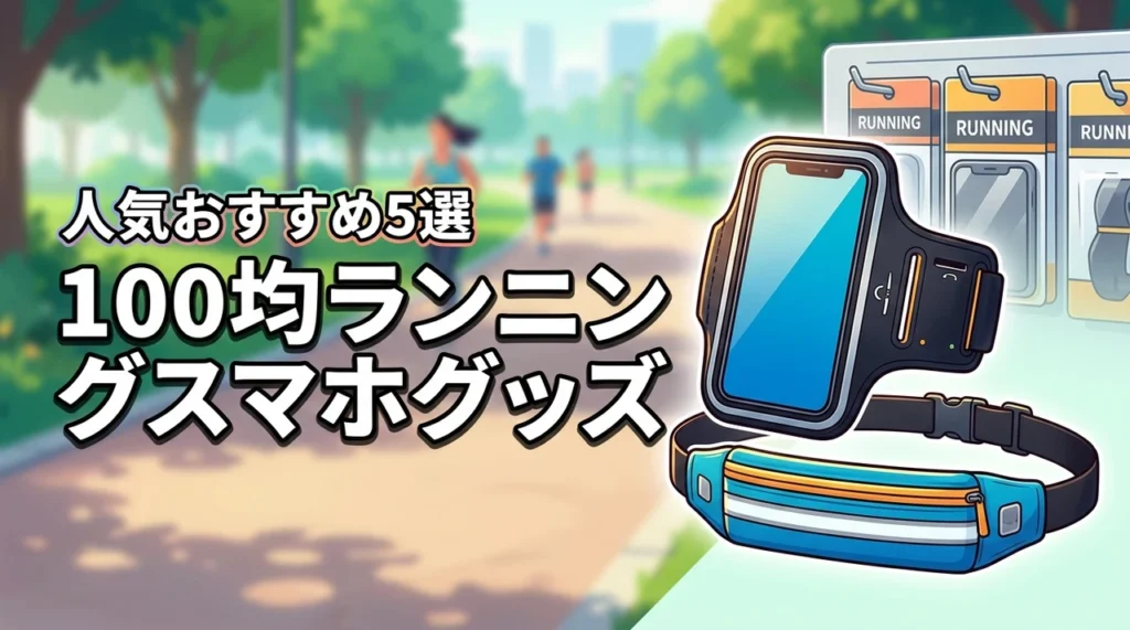 ランニングのスマホグッズは100均に売ってる？買える場所とおすすめ人気5選