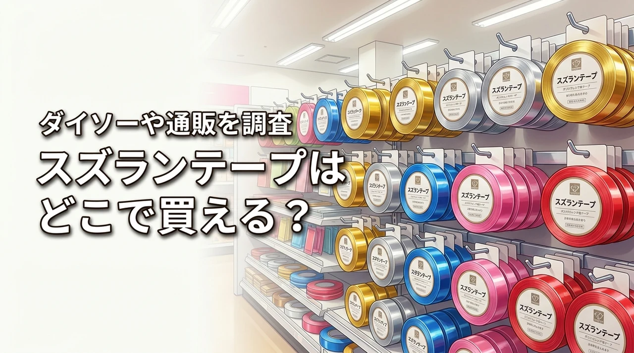 【結論】スズランテープはダイソーや100均で売ってる?通販なら確実に買える!