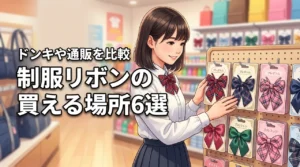 制服リボンはドンキで売ってる?買える場所6選とおすすめ通販サイトを比較
