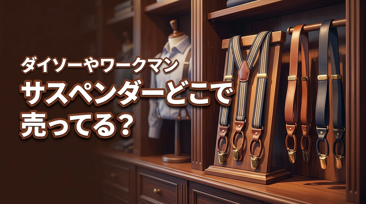 サスペンダーはどこで売ってる?ダイソーやワークマンなど実店舗で安く買える場所