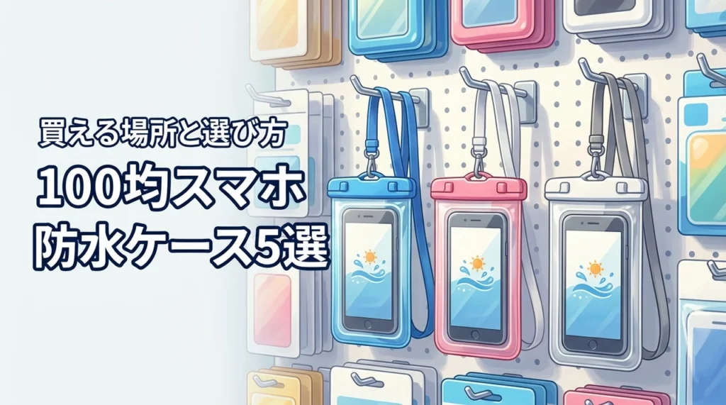 100均でスマホの防水ケースは売ってる？買える場所とおすすめ5選の選び方を詳しく紹介