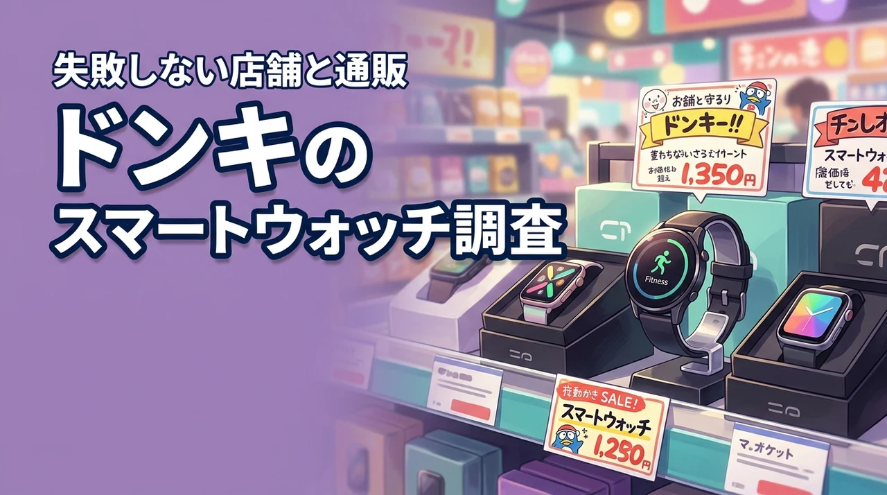 ドンキでスマートウォッチは売ってる？失敗せずお得に買える店舗や通販サイトを調査