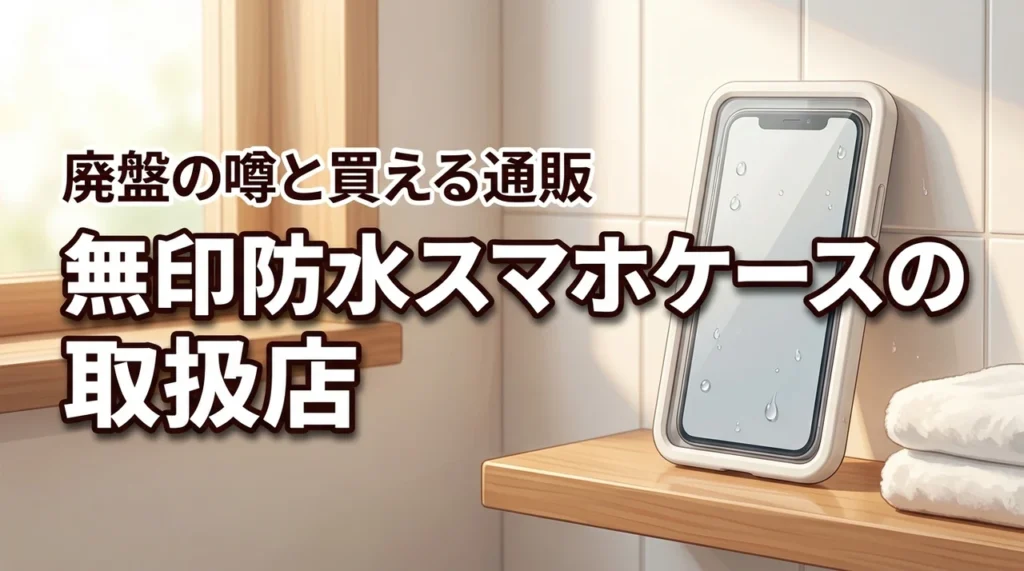 無印の防水スマホケースが売ってる場所は？廃盤の噂や今すぐ買える通販をチェック