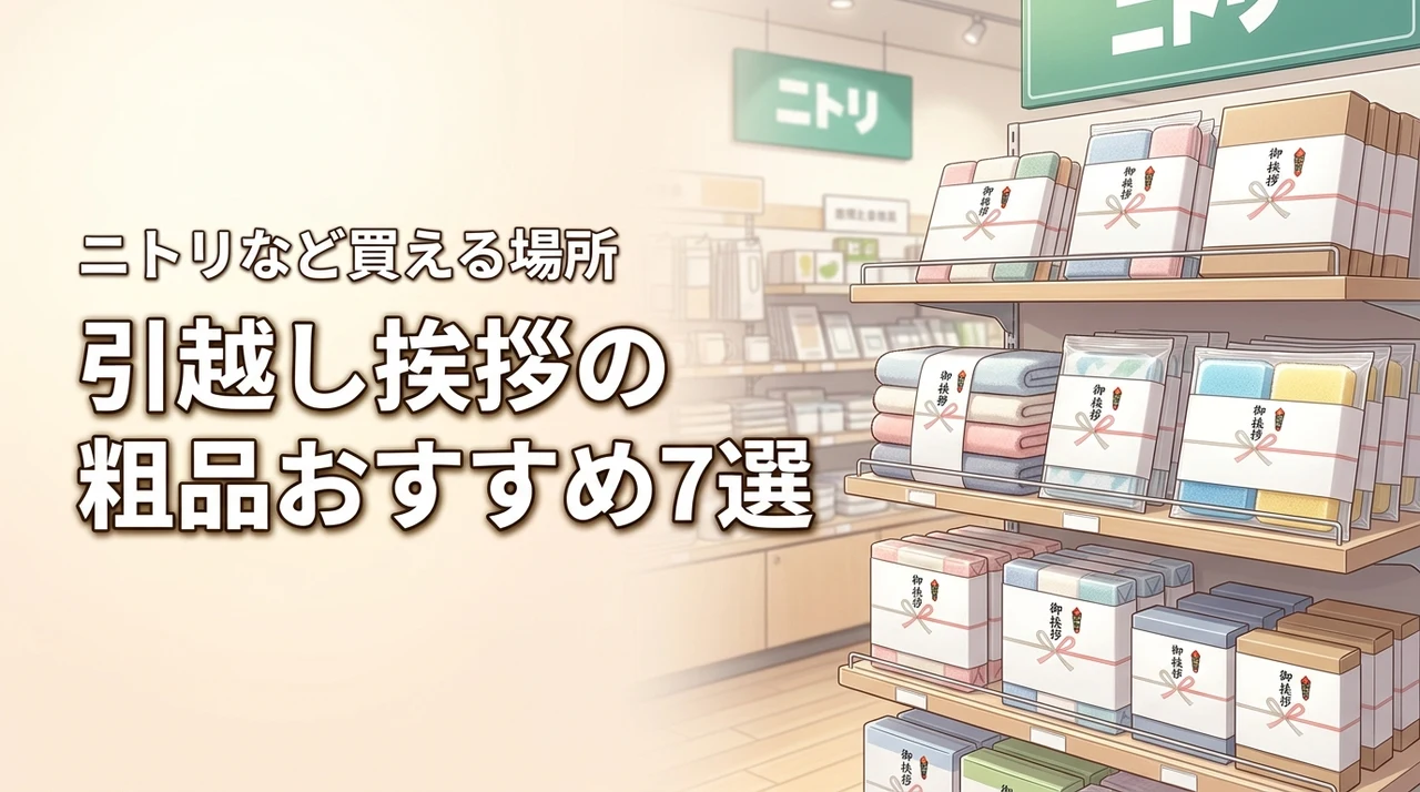 引越し挨拶の粗品はニトリに売ってる？どこで買えるかおすすめ7選を厳選紹介