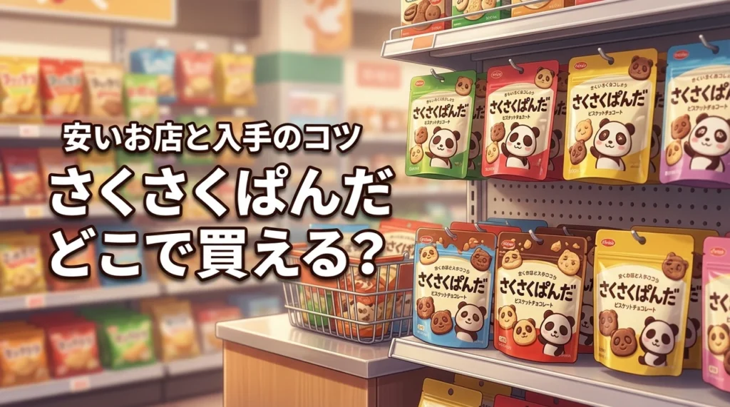 さくさくぱんだはどこに売ってる？安く買える販売店と売り切れでも入手するコツ