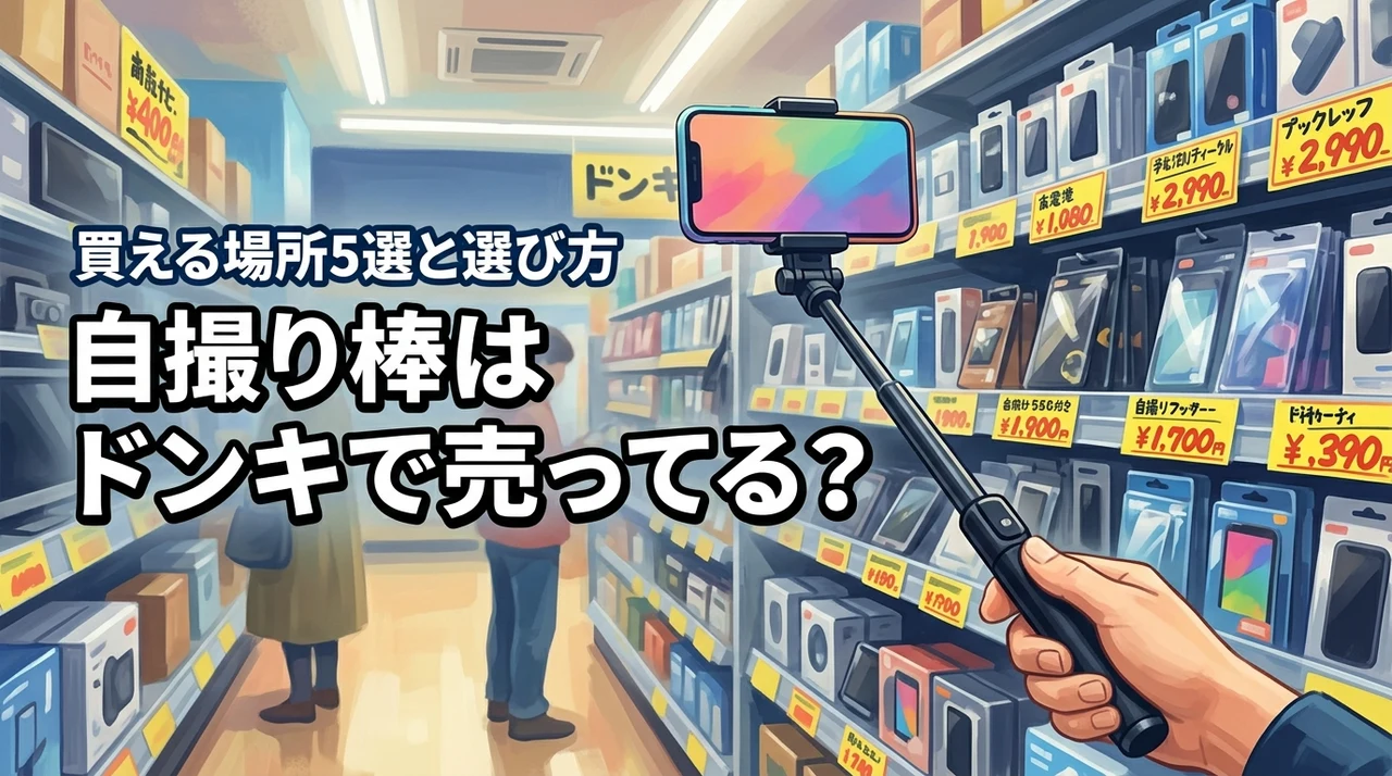 自撮り棒はドンキーで売ってる？買える場所5選と失敗しない選び方のコツを伝授