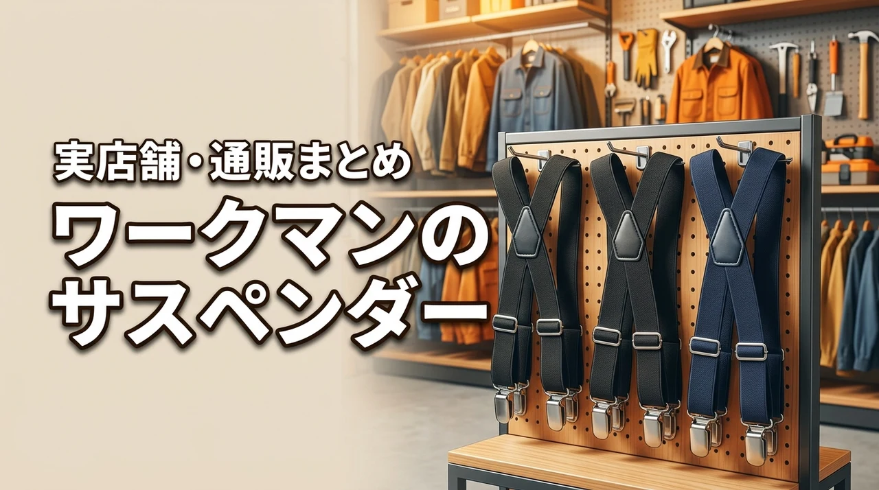 【ワークマン】サスペンダーはどこで売ってる？買える通販サイトや実店舗まとめ