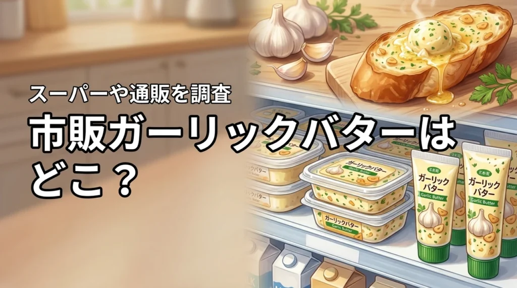 市販のガーリックバターはどこに売ってる？スーパー等すぐ買える販売店や通販を紹介