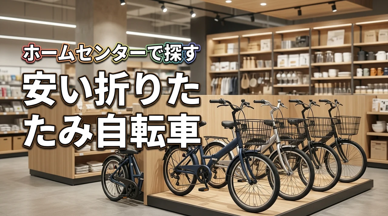 安い折りたたみ自転車はホームセンターのどこで買える？売ってる場所と選び方のコツ