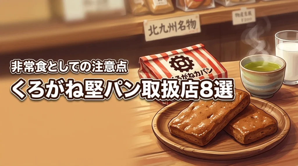 くろがね堅パンはどこで買える？売ってる場所8選と非常食にもなる食べ方の注意点