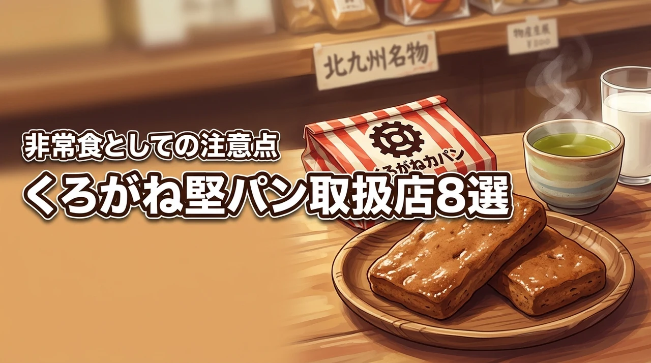 くろがね堅パンはどこで買える？売ってる場所8選と非常食にもなる食べ方の注意点
