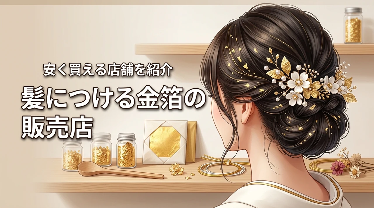髪につける金箔はどこに売ってる？成人式や結婚式に間に合う安く買える店舗を紹介