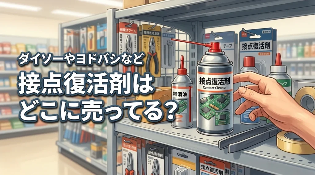 接点復活剤はどこに売ってる？ダイソーやヨドバシなど確実に買える店を大公開