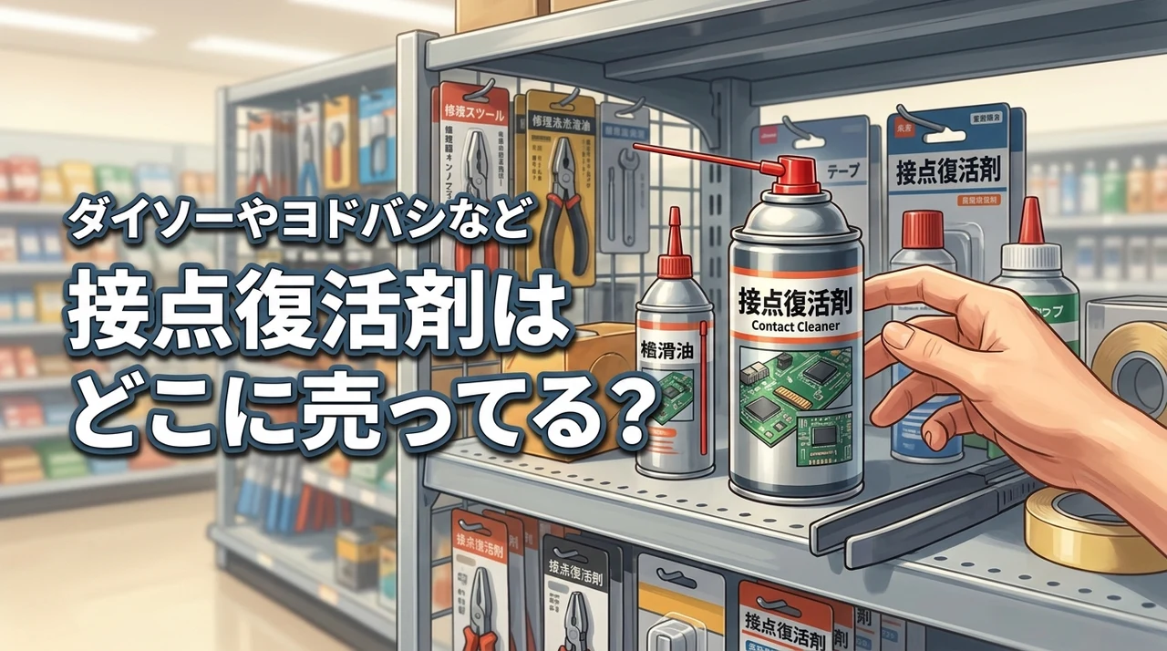 接点復活剤はどこに売ってる？ダイソーやヨドバシなど確実に買える店を大公開