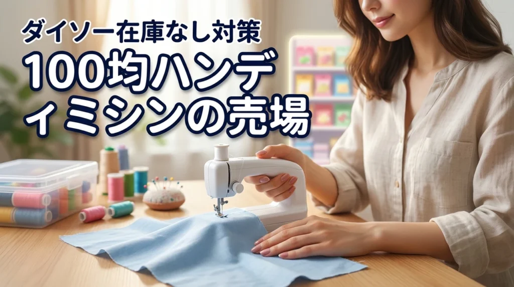 ハンディミシンはダイソーや100均で売ってる？買える場所や在庫がない時の対処法