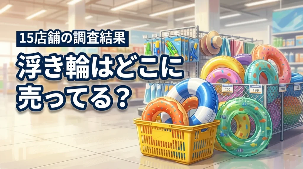浮き輪はどこに売ってる？100均やドンキなど15店舗で買える場所を調査