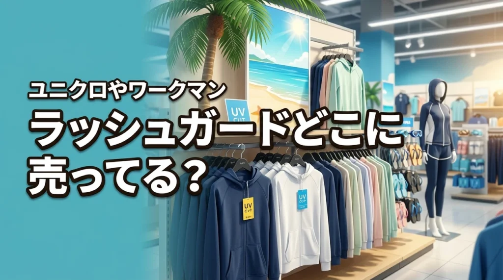 ラッシュガードはどこに売ってる？ユニクロやワークマン等の買える店を大公開