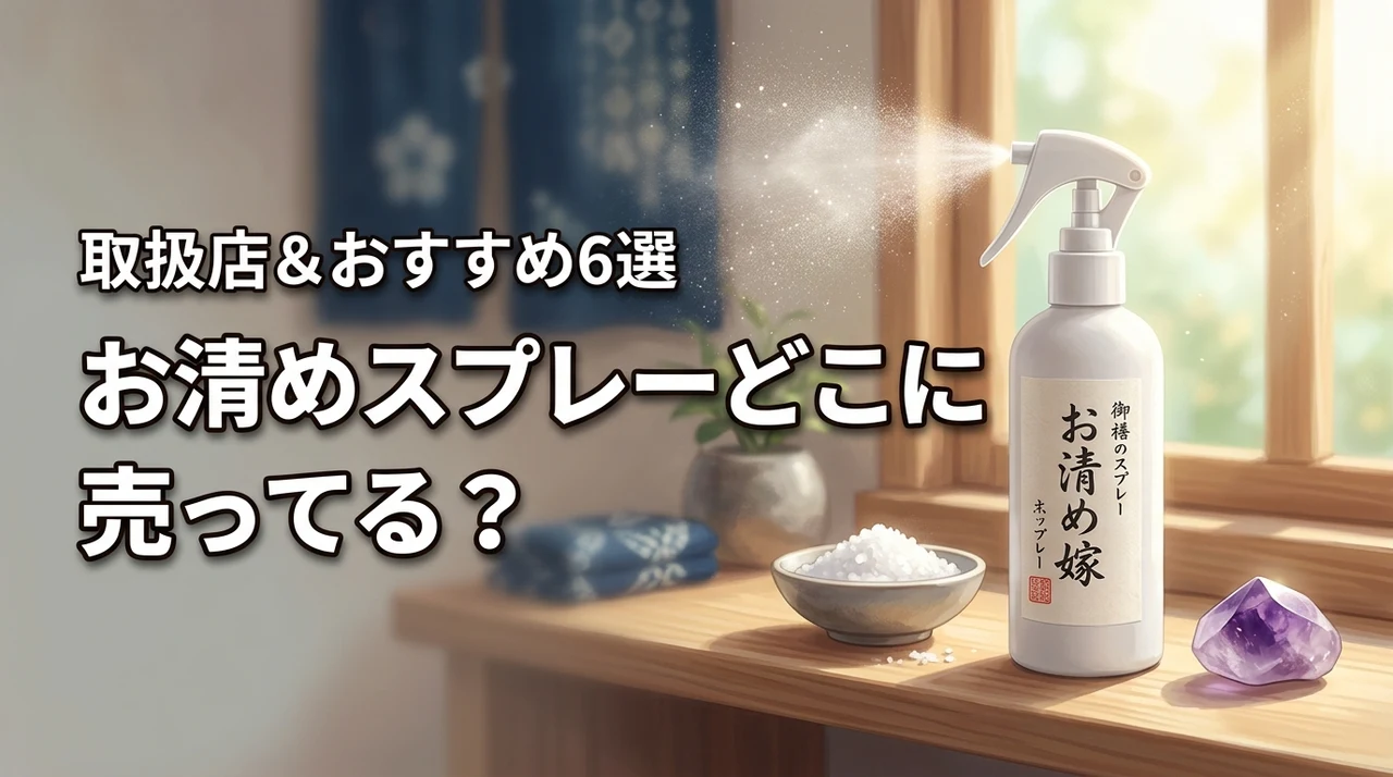 お清めスプレーはどこに売ってる？今すぐ買えるおすすめ6選と取扱店を網羅