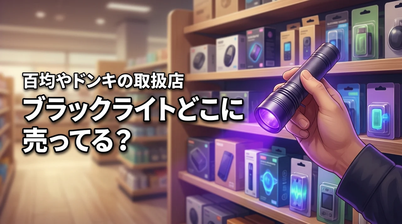 【結論】ブラックライトはどこに売ってる？100均やドンキで買える店舗を公開