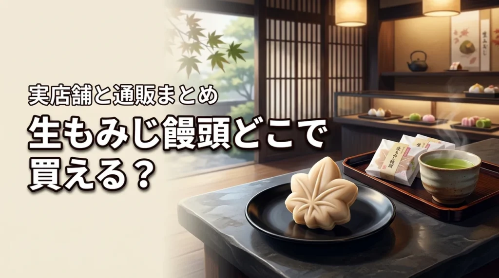生もみじ饅頭はどこに売ってる？広島以外でも確実に買える実店舗と通販まとめ