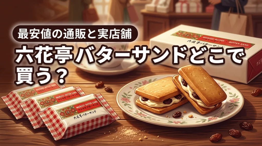 【必見】六花亭のバターサンドはどこに売ってる？最安値で買える通販や実店舗を網羅