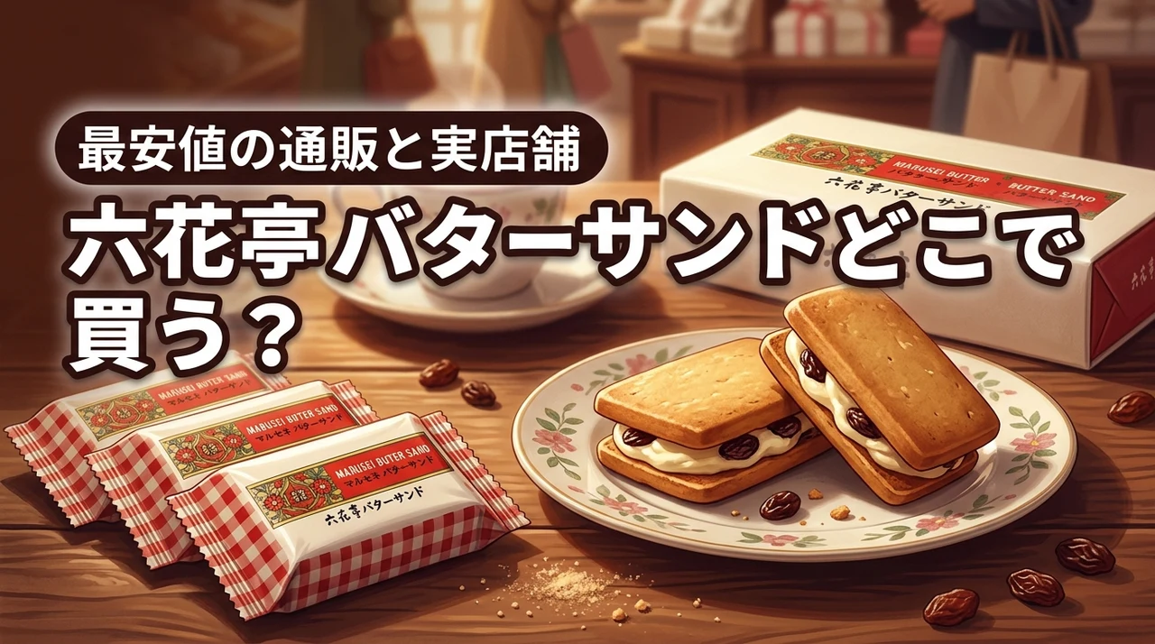【必見】六花亭のバターサンドはどこに売ってる？最安値で買える通販や実店舗を網羅