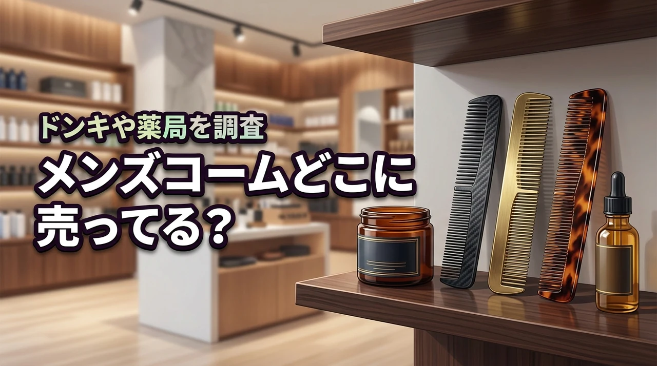 メンズコームはどこに売ってる?ドンキや薬局で買えるか調査した結果をまとめ