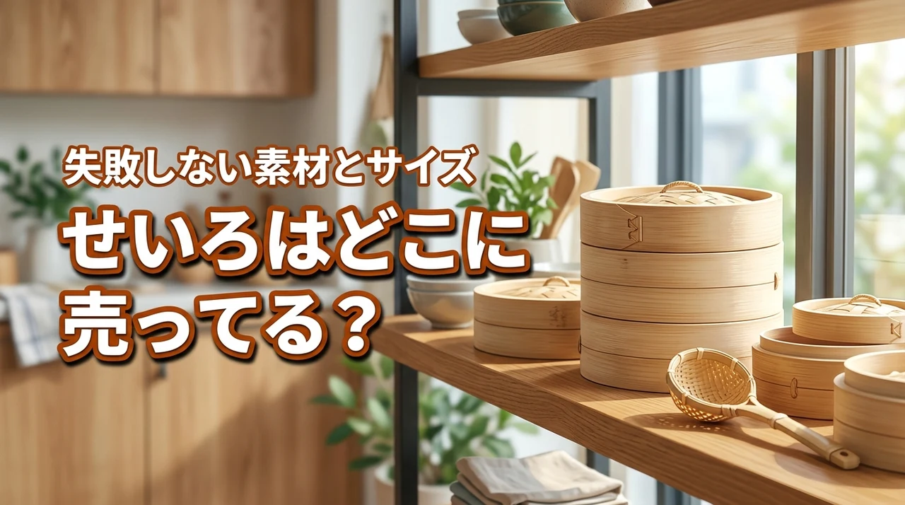 せいろはどこに売ってる？ニトリや無印で買える？失敗しない素材とサイズの選び方