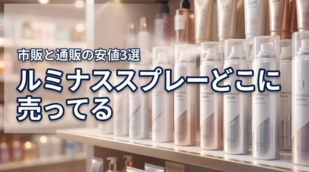 ルミナススプレーはどこに売ってる？実店舗と通販で安く買えるおすすめ販売店3選