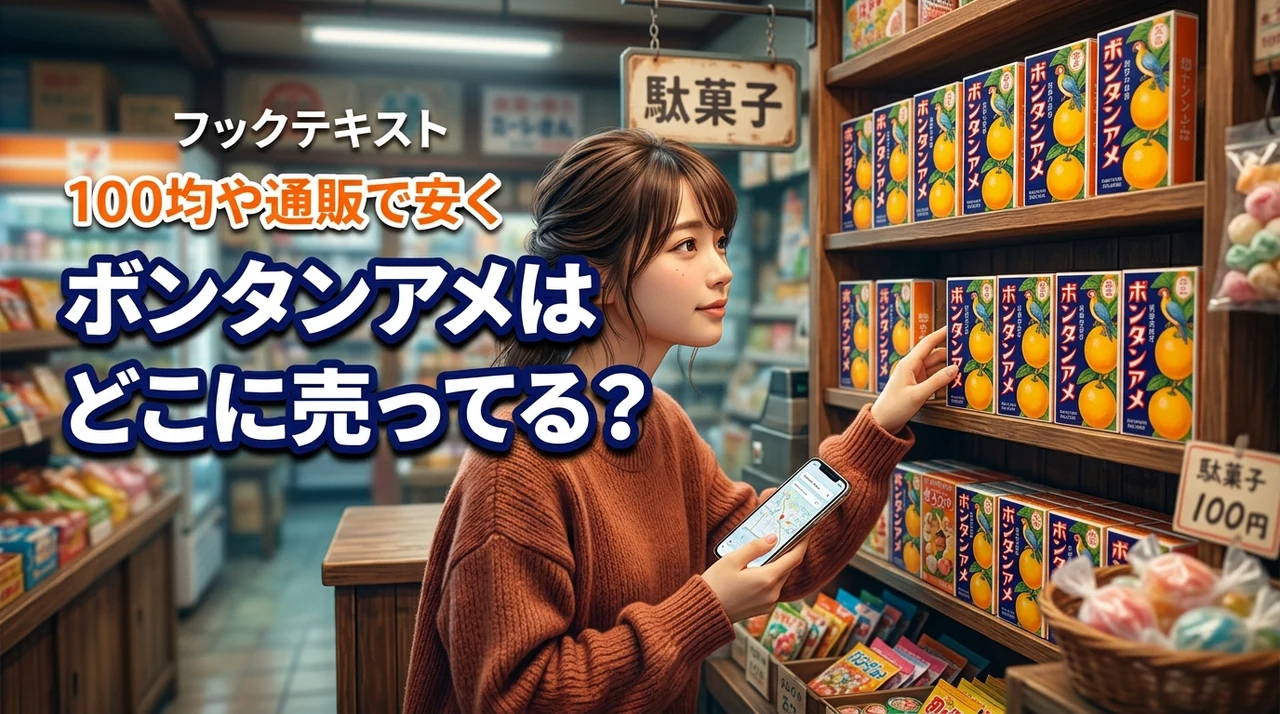 【決定版】ボンタンアメはどこに売ってる？100均や通販で安く買える店舗を特定