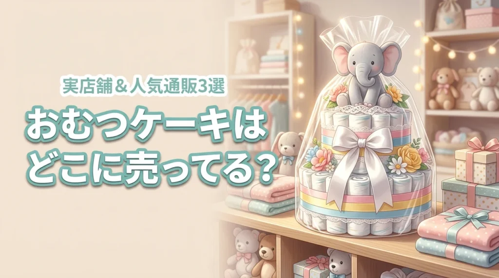 おむつケーキはどこに売ってる？買える実店舗と人気の通販3選を詳しく解説