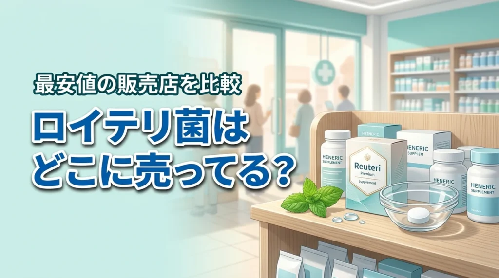 【結論】ロイテリ菌はどこに売ってる？最安値で買える通販サイトと店舗を比較
