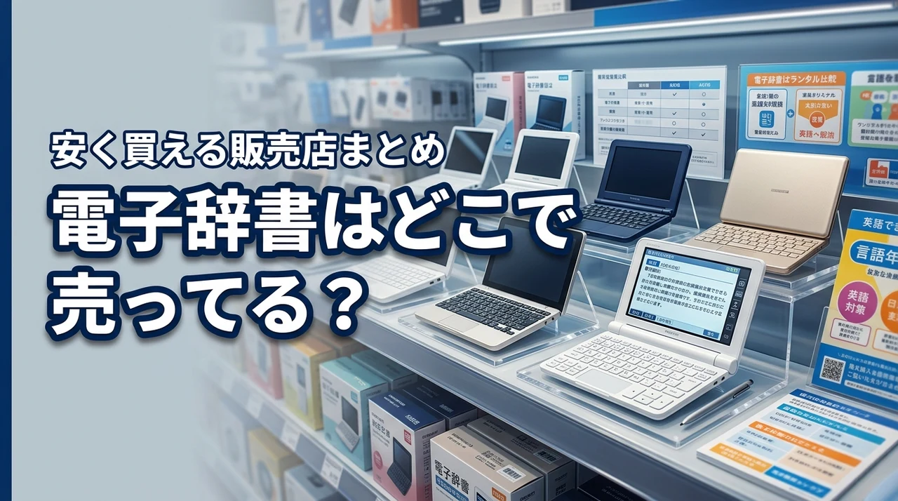 電子辞書はどこに売ってる？家電量販店やネット通販で安く買える場所を公開