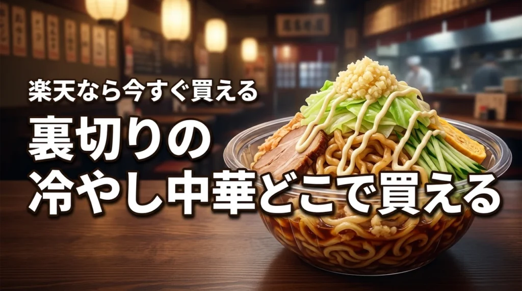 【結論】裏切りの冷やし中華はどこに売ってる？楽天なら在庫あり今すぐ買える